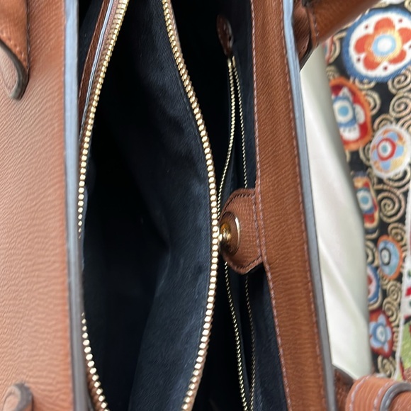 Burberry Banner Leather and Check Satchel Bag MINT - Picture 7 of 8